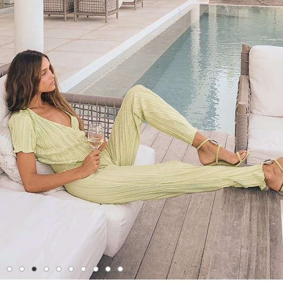 Lulu’s Under the Palms Green Matching Set - Picture 4 of 6